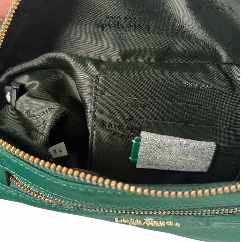 Kate Spade Chelsea Nylon Belt Bag Deep Jade Green NWT Adjustable Strap KC504 - Picture 4 of 7